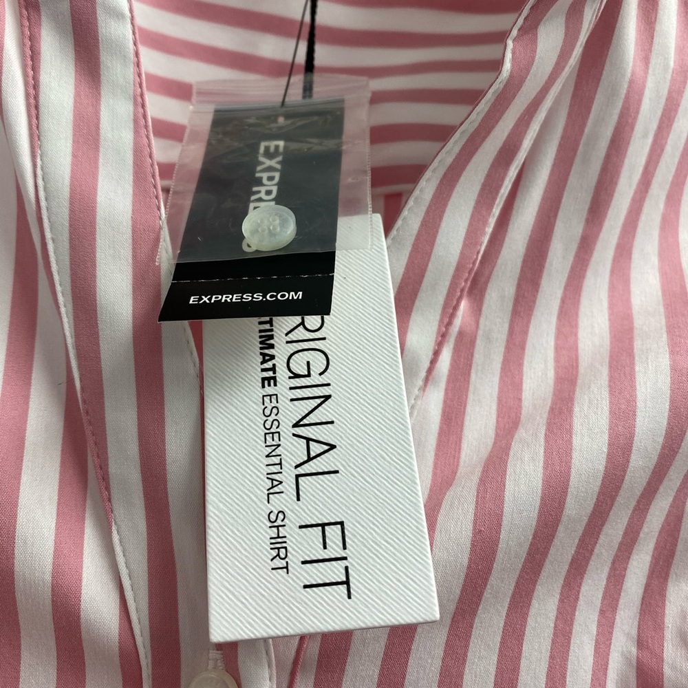 Express Striped Button Up W/ Tags - image 3